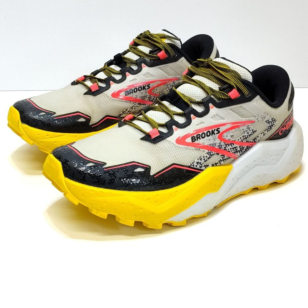 Brooks Caldera 7 Trail Shoes WMNS US 10 Med Lunar Rock DNA LOFT Trailtack Green